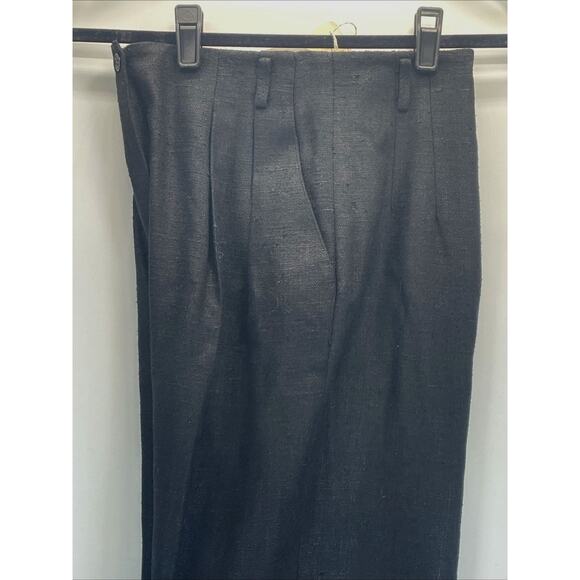 Vintage 80/90s Carlisle/Sport 100% Silk Women's 6 Black Trousers Pants Lined NWT - Picture 7 of 8